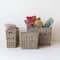 Hello Honey® Natural Rectangular Woven Rattan Nesting Basket Set